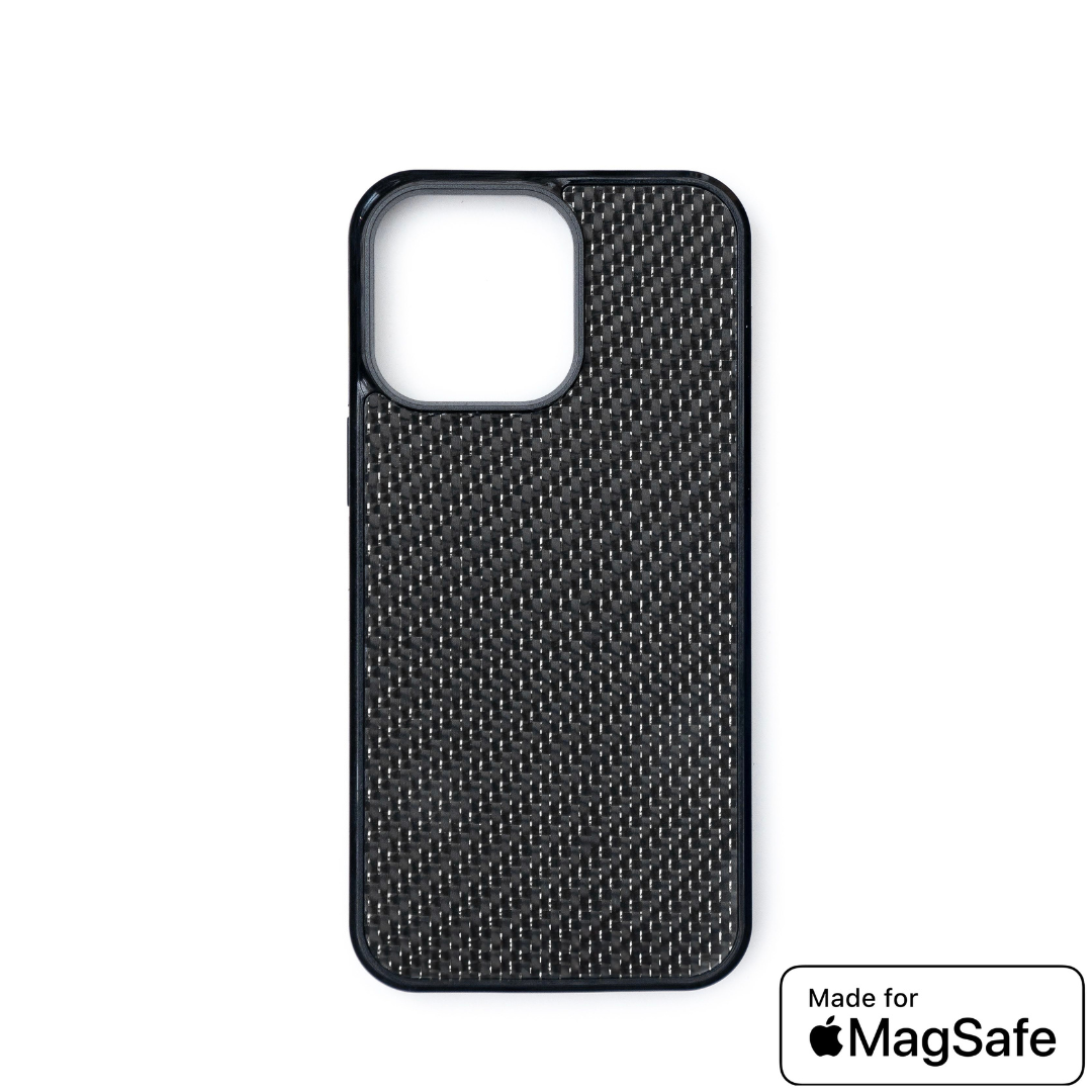 iPhone ClassicArmor™ - Silver Carbon with MagSafe