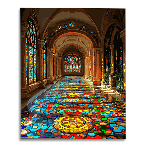 Colored Window-Best-selling series-Paint By Numbers Kit