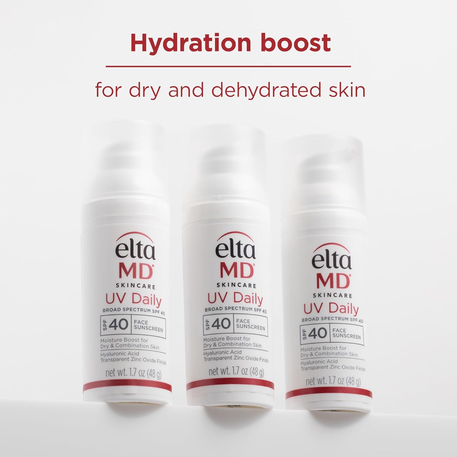 EltaMD UV Daily SPF 40 Face Sunscreen Moisturizer with Zinc Oxide, Daily Face Moisturizer with SPF, Sunscreen, 1.7 oz Pump Sunscreen