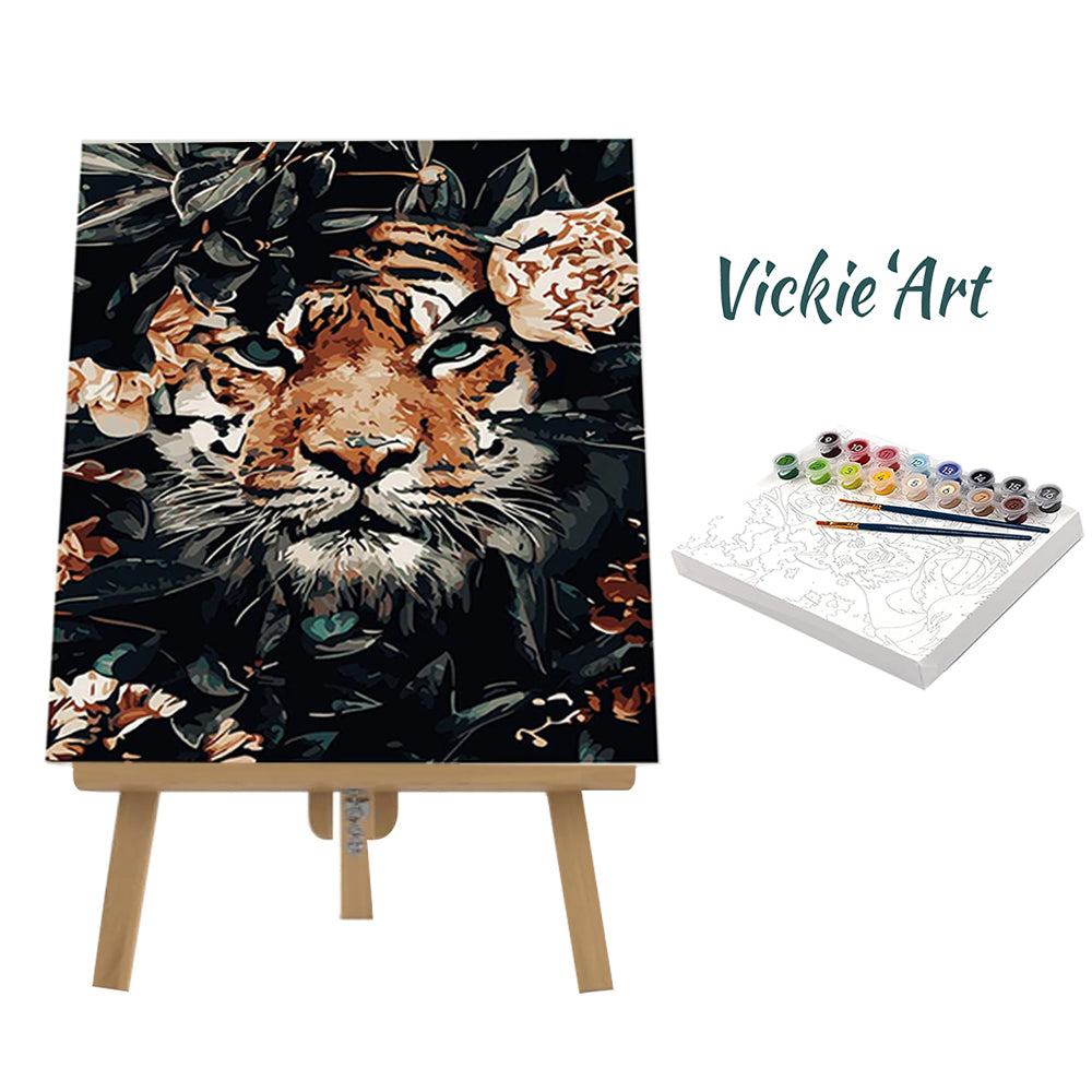 Rose Tiger-Animals-Paint By Number Kit