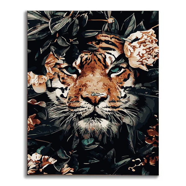 Rose Tiger-Animals-Paint By Number Kit